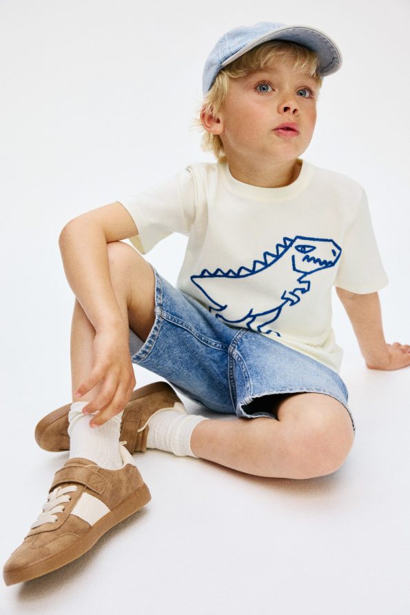 Embroidered Cotton T-Shirt