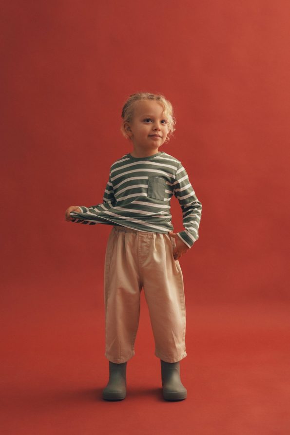 Striped Pocket Long Sleeve T-Shirt