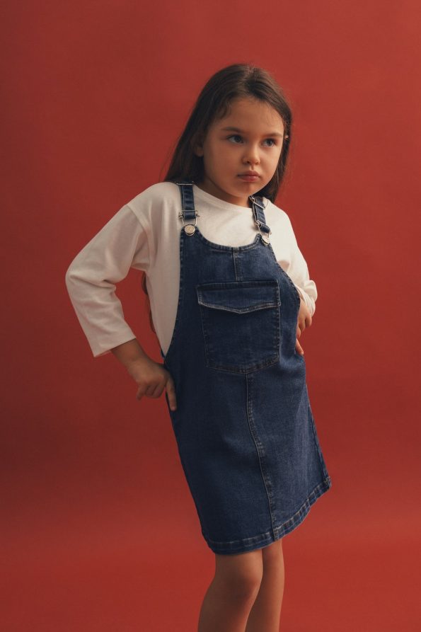 Denim Overall Dress