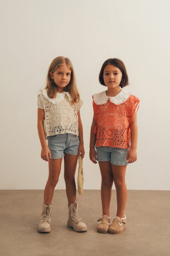 Knitted Vest and Shorts Set