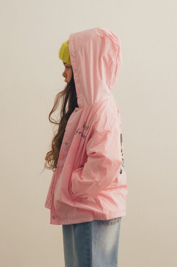 Printed Hooded Rain Jacket