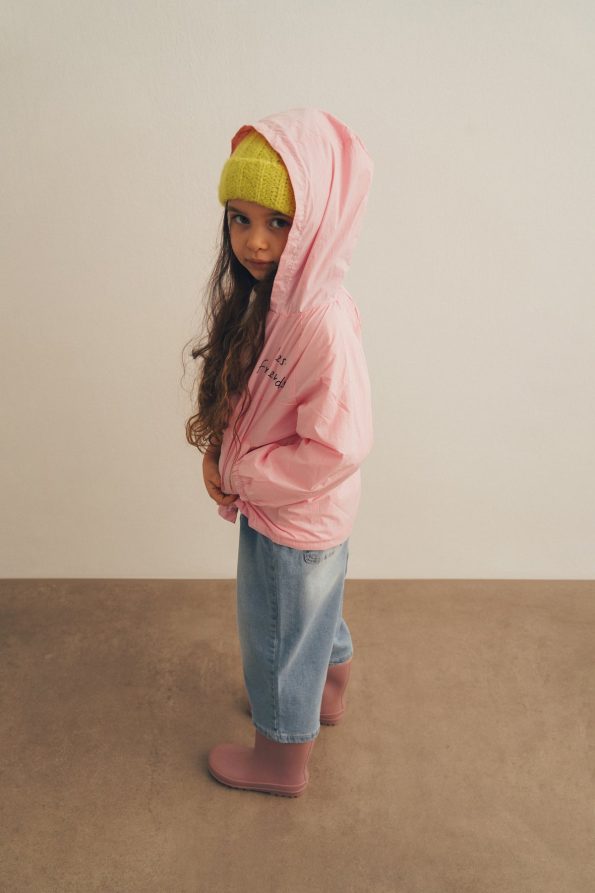 Printed Hooded Rain Jacket