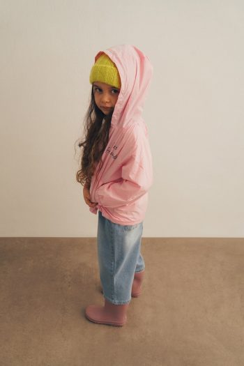 Printed Hooded Rain Jacket