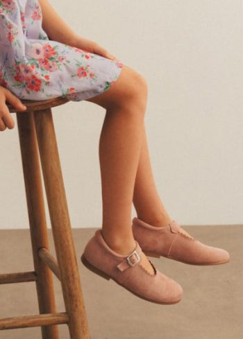 Suede Ballet Flats