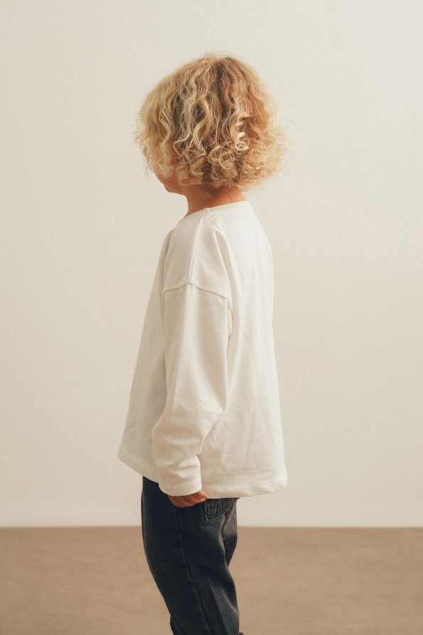 White Long Sleeve Basic T-Shirt