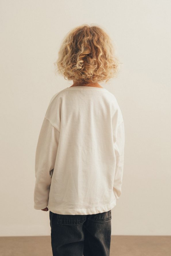 White Long Sleeve Basic T-Shirt