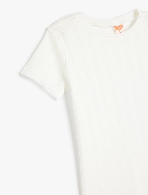 Girls' Baby Short Sleeve Cotton Basic T-Shirt