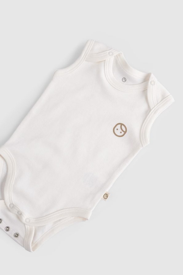 2-Pack Adjustable Pink and Ecru Snaps Bodysuit