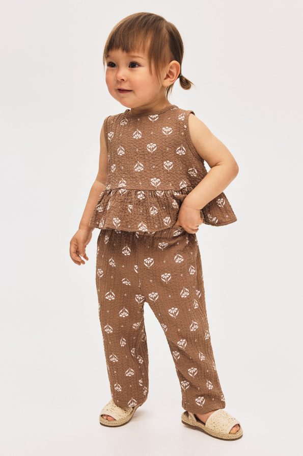 Two-Piece Top and Pants Set
