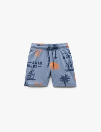 Boys' Cotton Drawstring Pocket Detail Basic Shorts