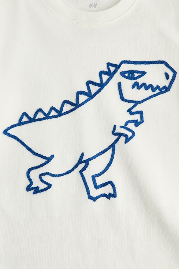 Embroidered Cotton T-Shirt