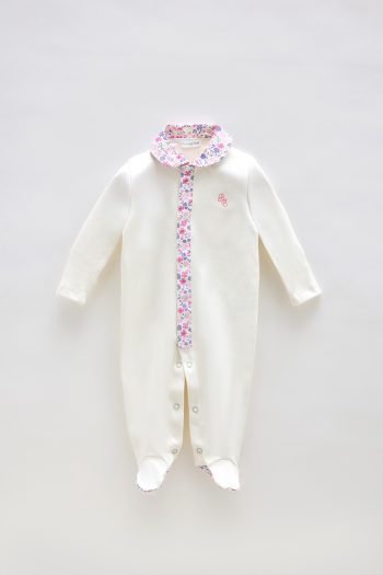 Baby Romper - Little Flowers / Pink