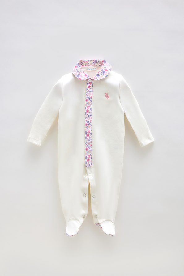 Baby Romper - Little Flowers / Pink