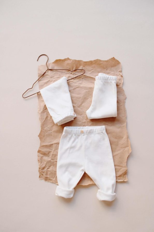 White 3-Piece Baby Leggings Set