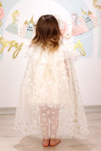 White Star Print Girls' Cape, Wand and Tiara Set