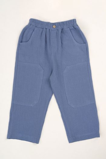 Cuffed Pants Sky Blue