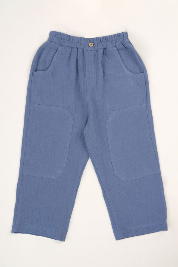 Cuffed Pants Sky Blue