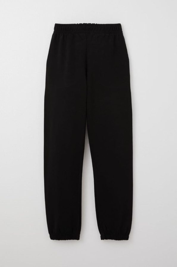 Boys' Black Drawstring Pants with Elastic Waistband (Ages 5-8)