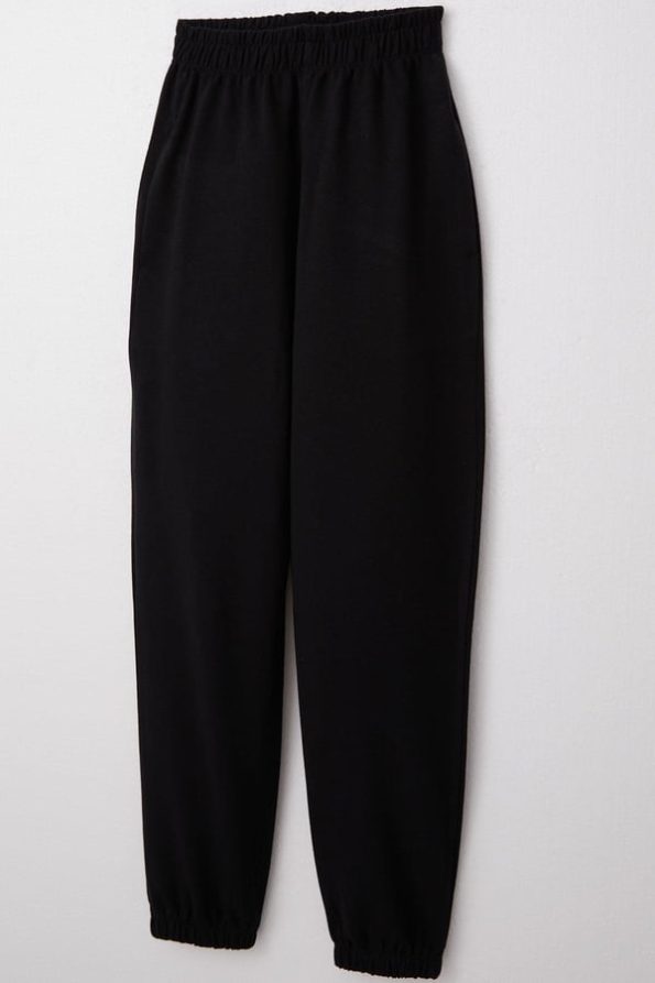 Boys' Black Elastic Waist Pocket Pants (4 Years)
