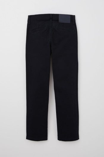 Boys' Basic Gabardine Trousers in Navy (8-9 Years)