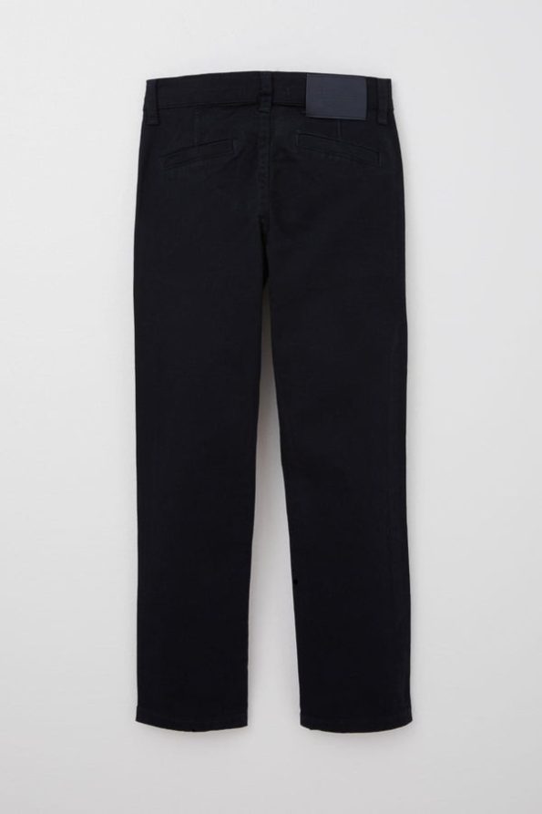 Boys' Basic Gabardine Trousers in Navy (8-9 Years)