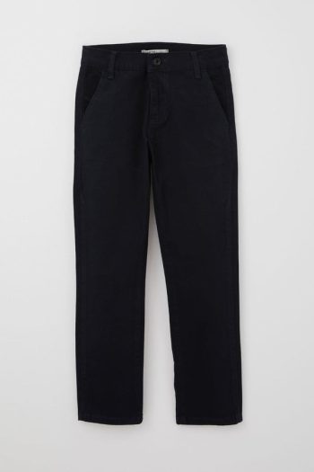 Boys' Basic Gabardine Trousers in Navy (8-9 Years)