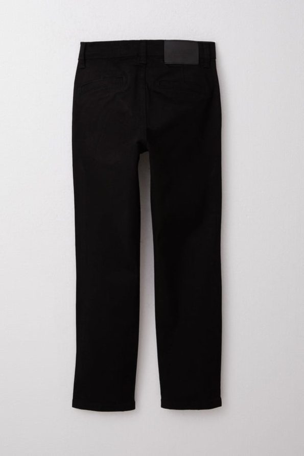 Boys' Basic Gabardine Pants in Black (8-9 Years)