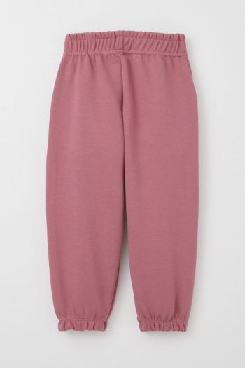 Girls' Baby Elastic Waist and Cuffs Rose Pink Pants (1 Year)