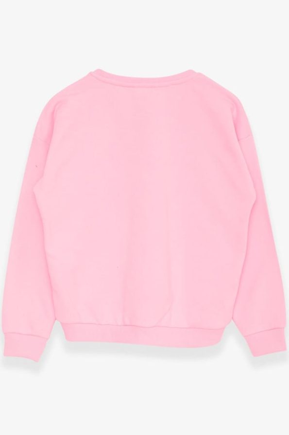 Girls' Neon Pink Printed Sweatshirt (Ages 9-14)