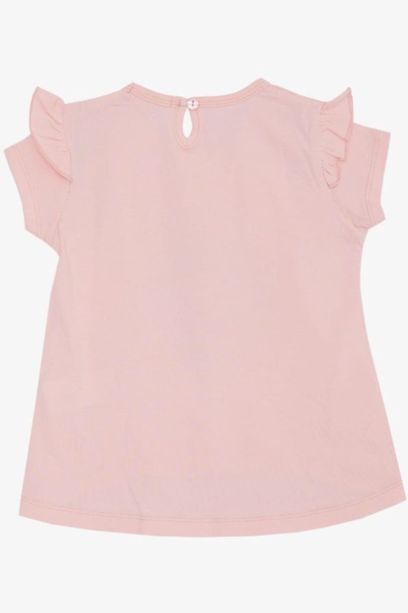 Girls' Spring-Themed Ballerina Graphic T-Shirt in Pink (Ages 1.5-4)
