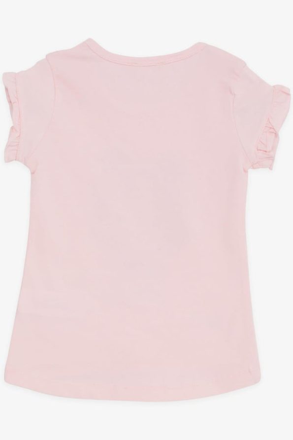 Girls' Trendy Pink T-Shirt with Cool Print (Ages 2-5)