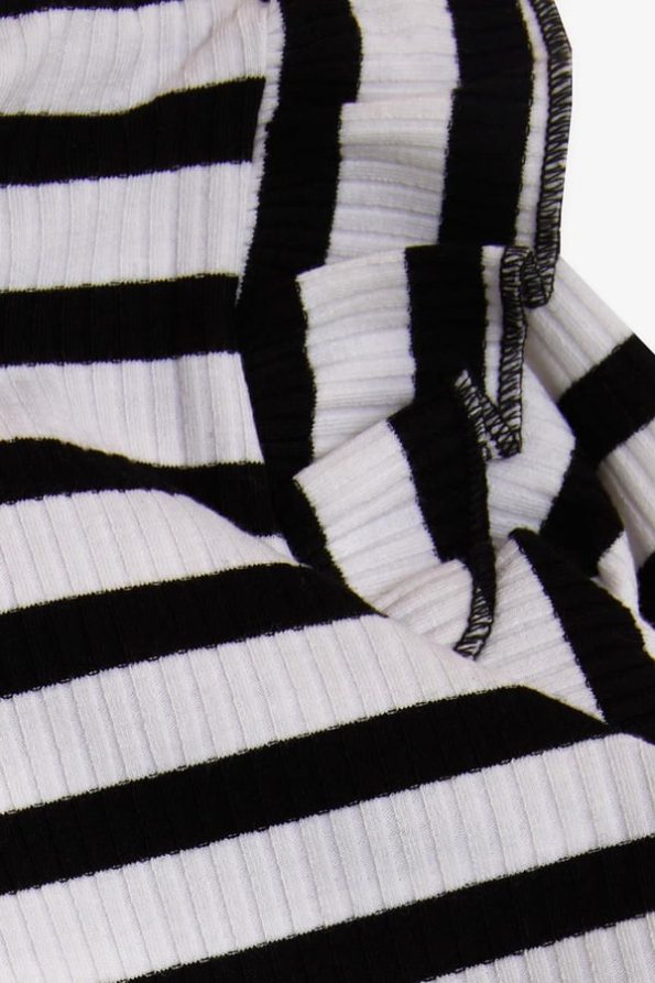 Girls' Long Sleeve Striped T-Shirt with Ruffled Shoulders in Assorted Colors (Ages 6-10)