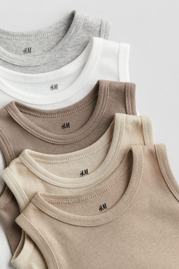 5-Pack Cotton Bodysuits