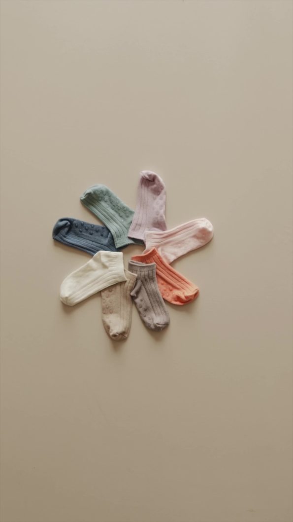 BABYBEK Non-Slip Sole Boys' 5-Pack Ankle Socks