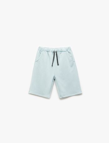 Boys' Cotton Side Pocket Drawstring Basic Shorts