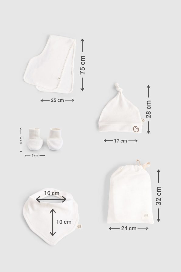 Organic Cotton 10-Piece Ecru Hospital Set