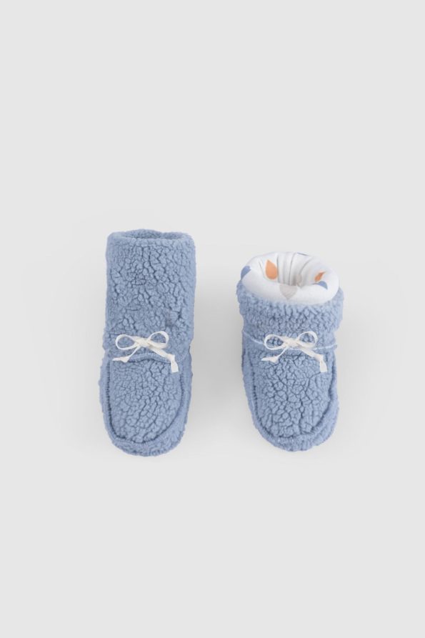 Wellsoft Blue Baby Slippers