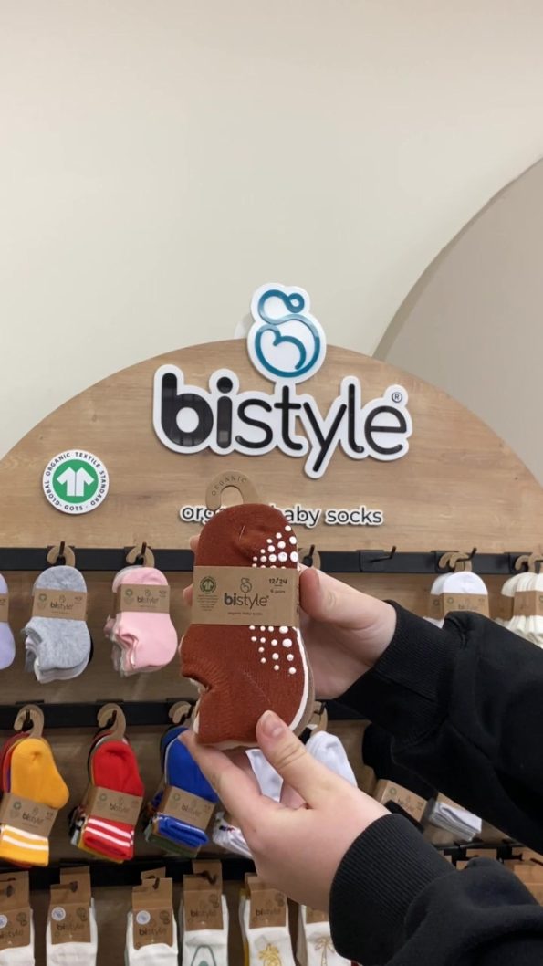 Bistyle Seamless Non-Slip Organic Baby Sneakers Socks