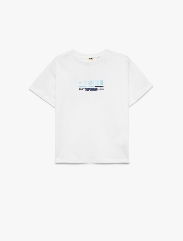 Boys' Cotton Crew Neck Short Sleeve Printed T-Shirt