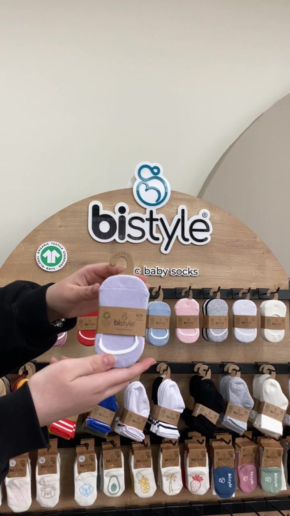 Bistyle Bistil Silicone-Enhanced Organic Basic Baby Socks