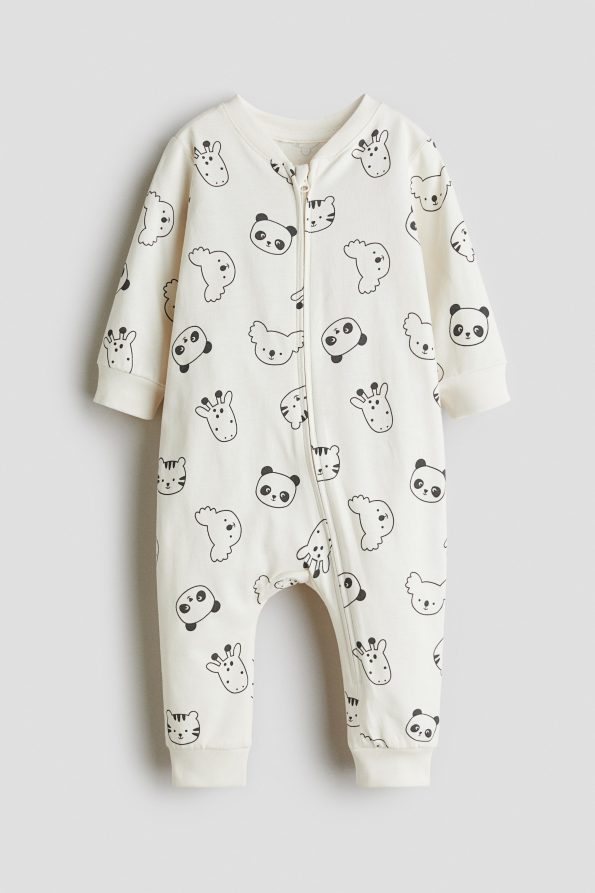 Patterned Romper Pajamas
