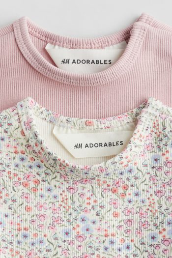 Cotton Ribbed Top Set