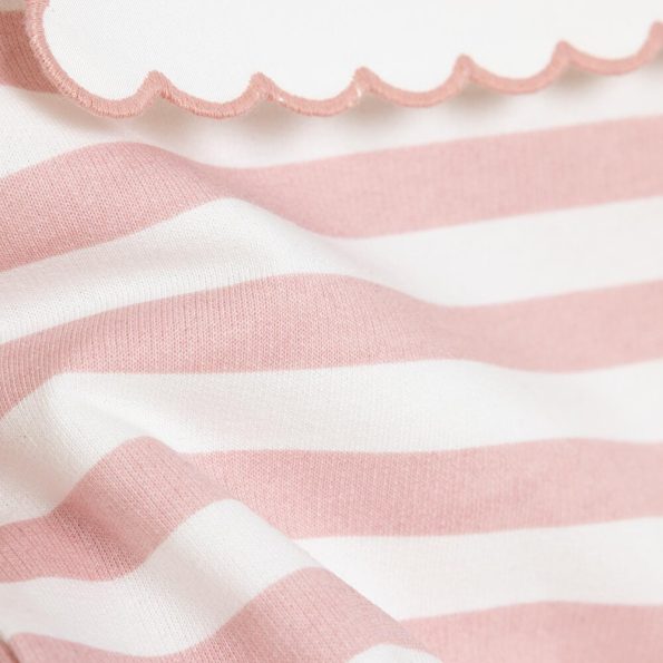 Chic Long Sleeve Sweatshirt for Baby Girls in Powder Pink