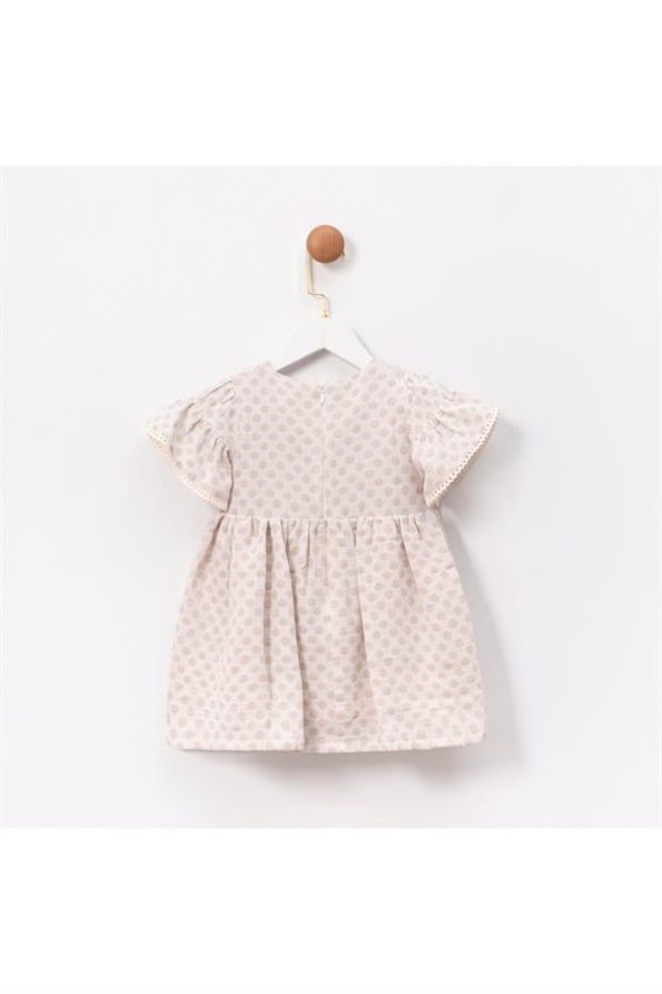 Multicolored Floral Embroidered Girls Dress