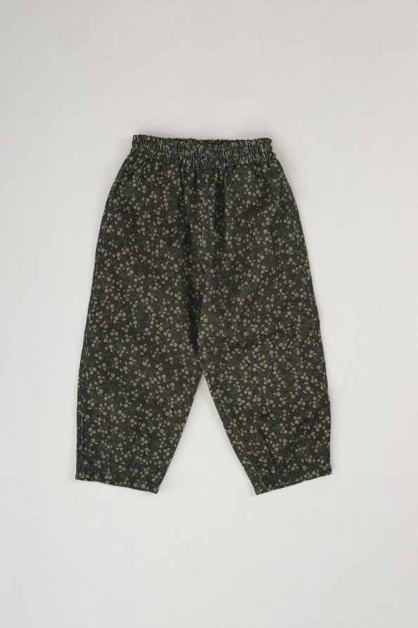 Floral Green Pants
