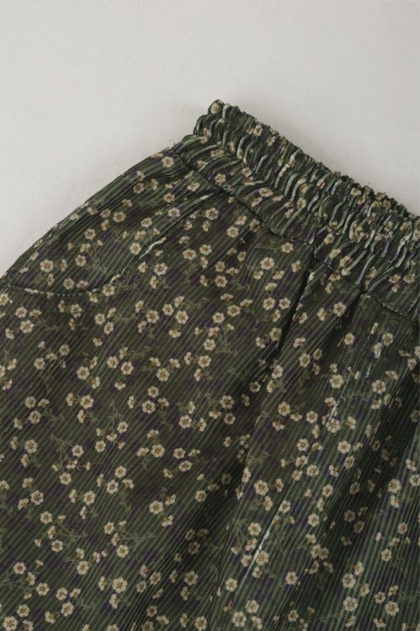 Floral Green Pants