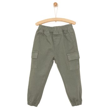 Boys' Baby Pants City Boy Cuffed Hem Khaki