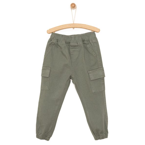 Boys' Baby Pants City Boy Cuffed Hem Khaki