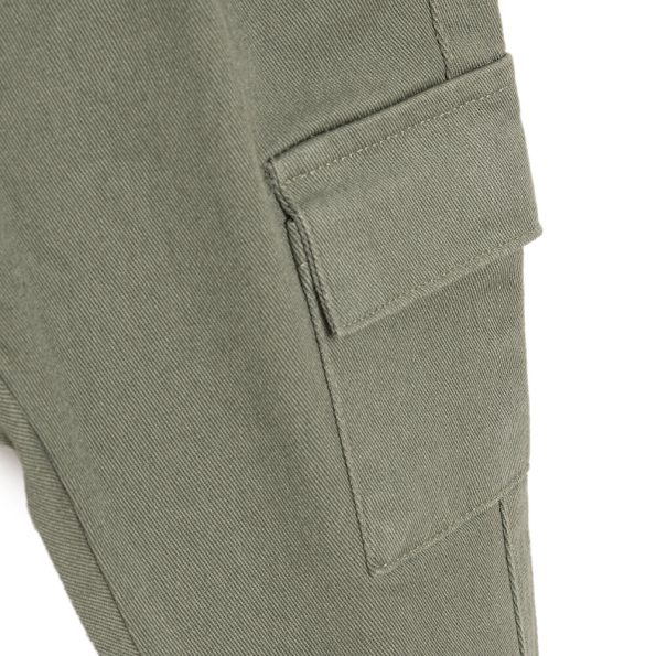Boys' Baby Pants City Boy Cuffed Hem Khaki