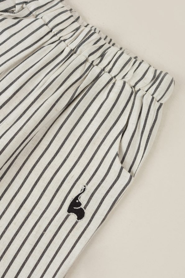 Striped Black Pants